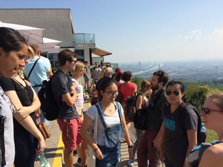 Hike with alumni IIon the Kahlenberg View over Vienna September 2017